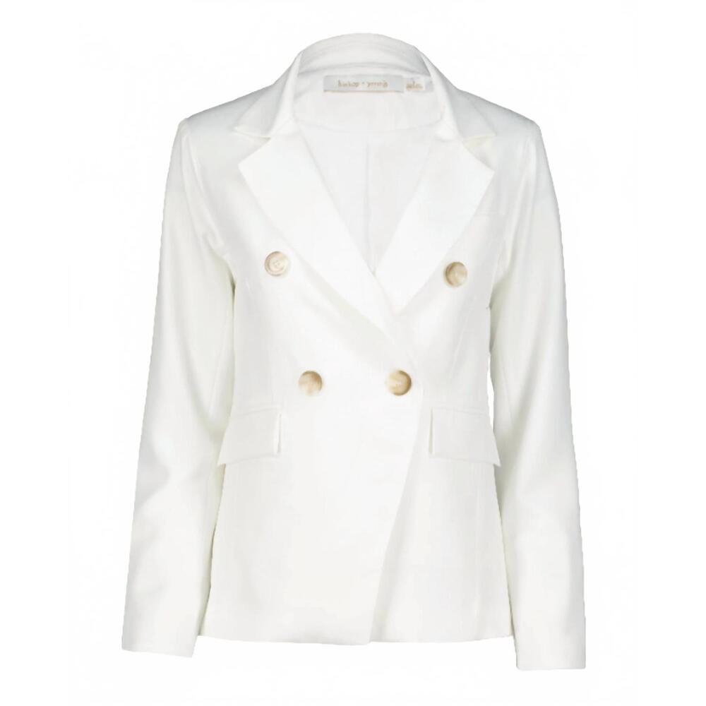 NEW BISHOP + YOUNG women's muse blazer in sea salt